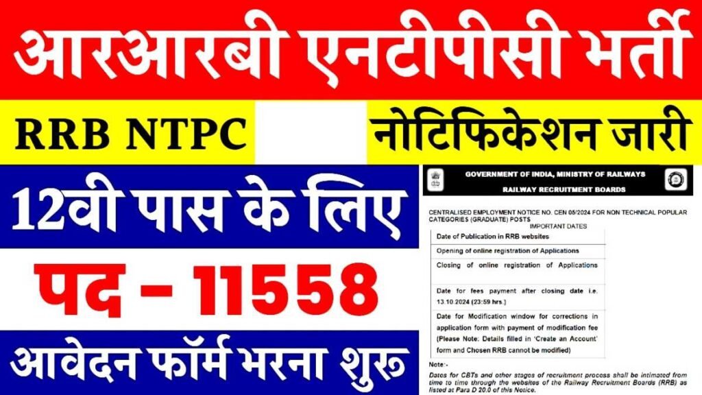 CG RRB NTPC Job 2025